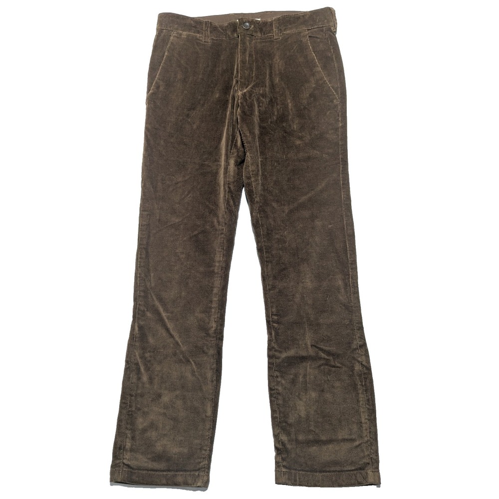 Mango MNG MAN Brown Tapered Fit‎ Corduroy Pants - Men EUR 36 US 26 NEW